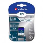 Card de memorie MicroSDHC Pro U3 Verbatim, 64GBCL10 UHS-I