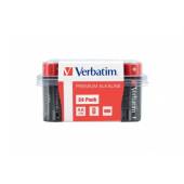 Baterii Verbatim, Alkaline, AA, 24 buc, 49505