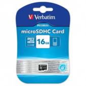Card de memorie MicroSDHC U1 Verbatim, 16GBPremium, CL10