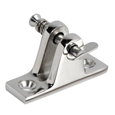 Imbinare inox inclinata cu pin detasabil pentru teava Ø 20-25mm OSCULATI 46.662.21