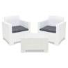 Set mobilier balcon BICA Nebraska Terrace, alb, 2 persoane