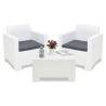 Set mobilier balcon BICA Nebraska Terrace, alb, 2 persoane