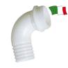 Garnitura la 90° cu filet 11/4" pentru furtun 38mm