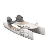 Catamaran electric CECLO Luxury Boat cu motor outboard Torqeedo Travel 1103 CL