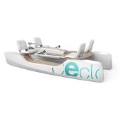 Catamaran CECLO Cruise cu pedale si motor outboard electric Yamaha, 393cm, 4 persoane