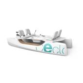 Catamaran CECLO Leisure cu pedale si motor outboard electric Yamaha 55lbs, 4 persoane