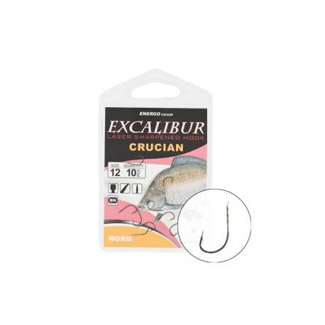 Carlige EXCALIBUR Crucian Worm Ns Nr.4, 10buc/plic
