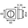 Intrerupator curent BATSYSTEM 10A chromed/black