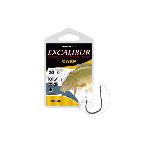 Carlige EXCALIBUR Carp Boilie Nr.2, 10buc/plic