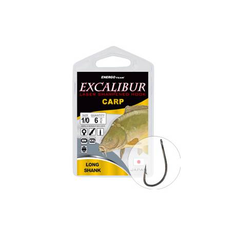 Carlig EXCALIBUR Carp Long Shank Nr.4 10buc/plic