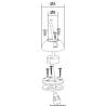 Garnitura cablu vertical SCANSTRUT Ø 4-9mm, negru, 10buc