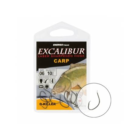 Carlige EXCALIBUR Carp D-Killer NS Nr.1, 8buc/plic