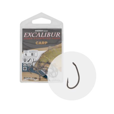 Carlige EXCALIBUR Carp Pop-Up Nr.6, 8buc/plic