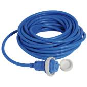 Cablu de alimentare cu stecher MARINCO 15m blue 30A