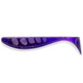 Naluca FISHUP Wizzle Shad 8cm, culoare 060 Dark Violet Peacock&Silver, 8buc/plic