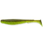 Naluci FISHUP U-Shad 10.1cm, culoare 204 Green Pumpkin Chartreuse, 8buc/plic