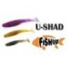 Naluci FISHUP U-Shad 9cm, culoare 017 Motor Oil Pepper, 8buc/plic