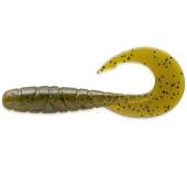 Naluca FISHUP Mighty Grub 13.3cm, culoare 074 Green Pumpkin Seed, 4buc/plic