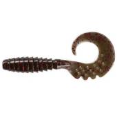 Naluca FISHUP Fancy Grub 5cm, culoare 050 Green Pumpkin Brown Red & Purple, 10buc/plic