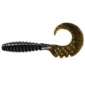 Naluca FISHUP Fancy Grub 5cm, culoare 043 Watermelon Brown Black, 10buc/plic