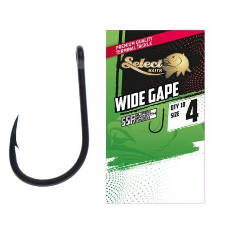 Carlige SELECT BAITS Wide Gape SSF, nr.4, 10buc/plic