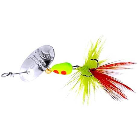 Lingurita rotativa PANTHER MARTIN MiniFly nr.0, 0.6g, Silver Orange Chartreuse