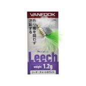 Jig cu pene VANFOOK Leech LC-12BL 1.2g Chart and White