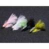 Jig cu pene VANFOOK Leech LC-12BL 1.2g Chart and White