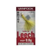 Jig cu pene VANFOOK Leech LC-09BL 0.8g Olive and Yellow