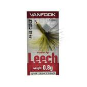 Jig cu pene VANFOOK Leech LC-08BL 0.8g Olive and Black