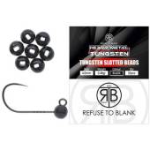 Lesturi pentru jig RTB Tungsten Beads Black 0.40g, 3.8mm