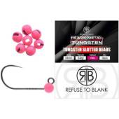 Lesturi pentru jig RTB Tungsten Beads Pink 0.20g, 3mm