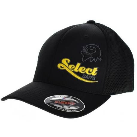 Sapca SELECT BAITS Select Baits Flexfit Ultrafibre Airmesh Black, S-M