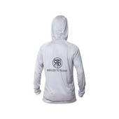 Hanorac RTB UV Long Sleeve Hoodie UPF 50+ Light Grey S