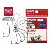 Carlige offset VANFOOK Worm-35B Flat nr.4, 9buc/plic