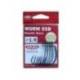 Carlige offset VANFOOK Worm-55B Stealth Black 3/0, 7buc/plic
