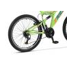 Bicicleta copii MTB-FS RICH Alpin R2449A, roti 24", Verde/Albastru/Portocaliu