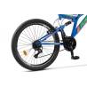 Bicicleta copii MTB-FS RICH Alpin R2449A, roti 24", Albastru/Verde/Portocaliu