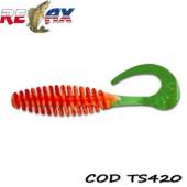 Grub RELAX Turbo Twister Standard 11cm, culoare TS420, 4buc/blister