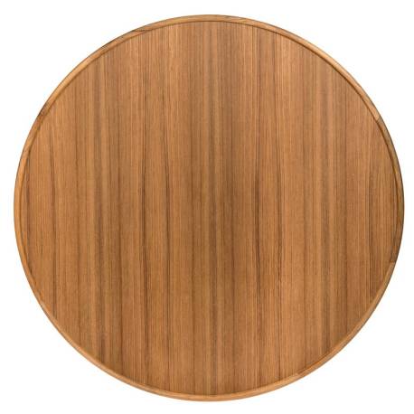 Blat rotund pentru masa ARC Marine, lemn de tec, Ø 80cm