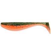 Naluca FISHUP Wizzle Shad 12.5cm, culoare 205 Watermelon Flo Orange, 4buc/plic