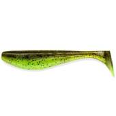 Naluca FISHUP Wizzle Shad 12.5cm, culoare 204 Green Pumpkin Chartreuse, 4buc/plic