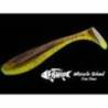 Naluca FISHUP Wizzle Shad 12.5cm, culoare 204 Green Pumpkin Chartreuse, 4buc/plic