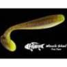 Naluca FISHUP Wizzle Shad 12.5cm, culoare 203 Green Pumpkin Flo Chartreuse, 4buc/plic
