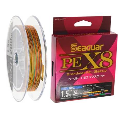Fir textil SEAGUAR Grandmax X8 PE Braid 150m, 0.128mm, 14lb