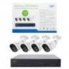 Kit supraveghere video POE PNI House IPMAX POE 5, NVR cu 4 porturi POE si 4 camere cu IP 5MP