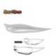 Naluca TIEMCO Jerky Popper Eco 8.3cm, 6g, culoare 01 Pearl White, 3buc/plic