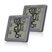 Set 2 statii meteo BRESSER Climate Smile 7000017, termometru, higrometru