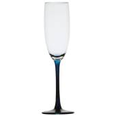 Set 6 pahare champagne Ecozen MARINE BUSINESS Party Blue, diametrul 75mm