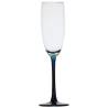 Set 6 pahare champagne Ecozen MARINE BUSINESS Party Blue, diametrul 75mm